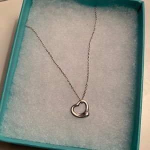 SOLD Tiffany open heart necklace